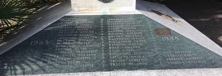 Monumento ai Caduti (Ph: Comune di Diano Marina)