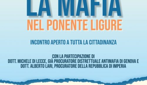 Diano Marina affronta il tema della mafia nel Ponente Ligure