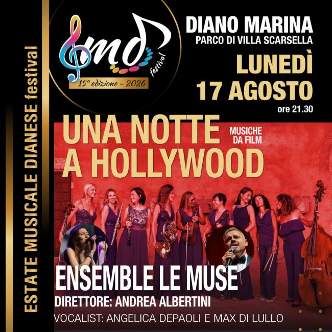 Estate Musicale Dianese_Una notte a Hollywood Estate Musicale Dianese_Una notte a Hollywood