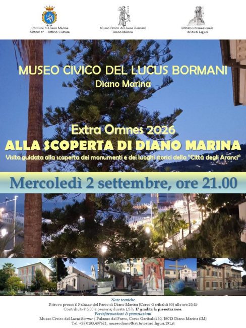 Extra Omnes 2026_Alla scoperta di Diano Marina