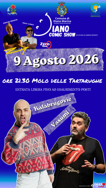 Diano Comic Show_Vasumi e Kalabrougovic_9 agosto 2026