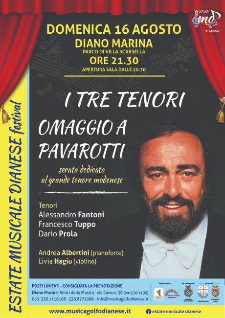 Estate Musicale Dianese 2020_Omaggio a Pavarotti