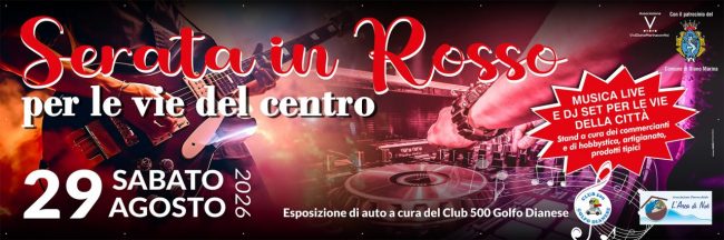 Serata in Rosso_29 agosto 2026 Serata in Rosso_29 agosto 2026