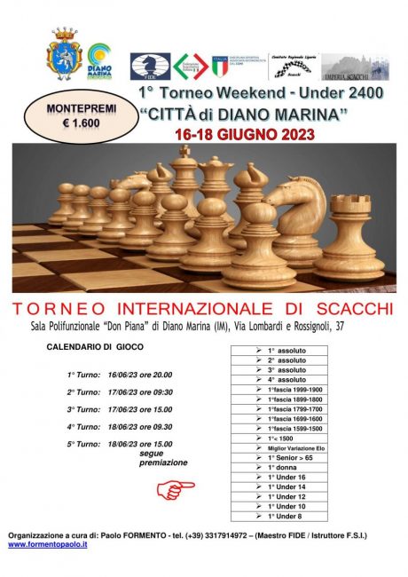 Torneo Internazionale di scacchi_16-18 giugno 2023